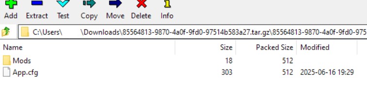 backup file in 7zip